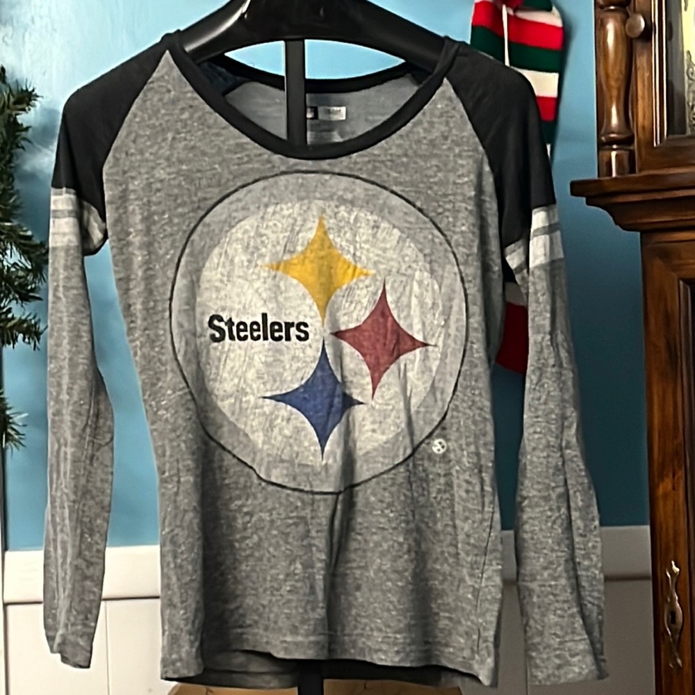 NFL long sleeve Steelers Tee, L, used